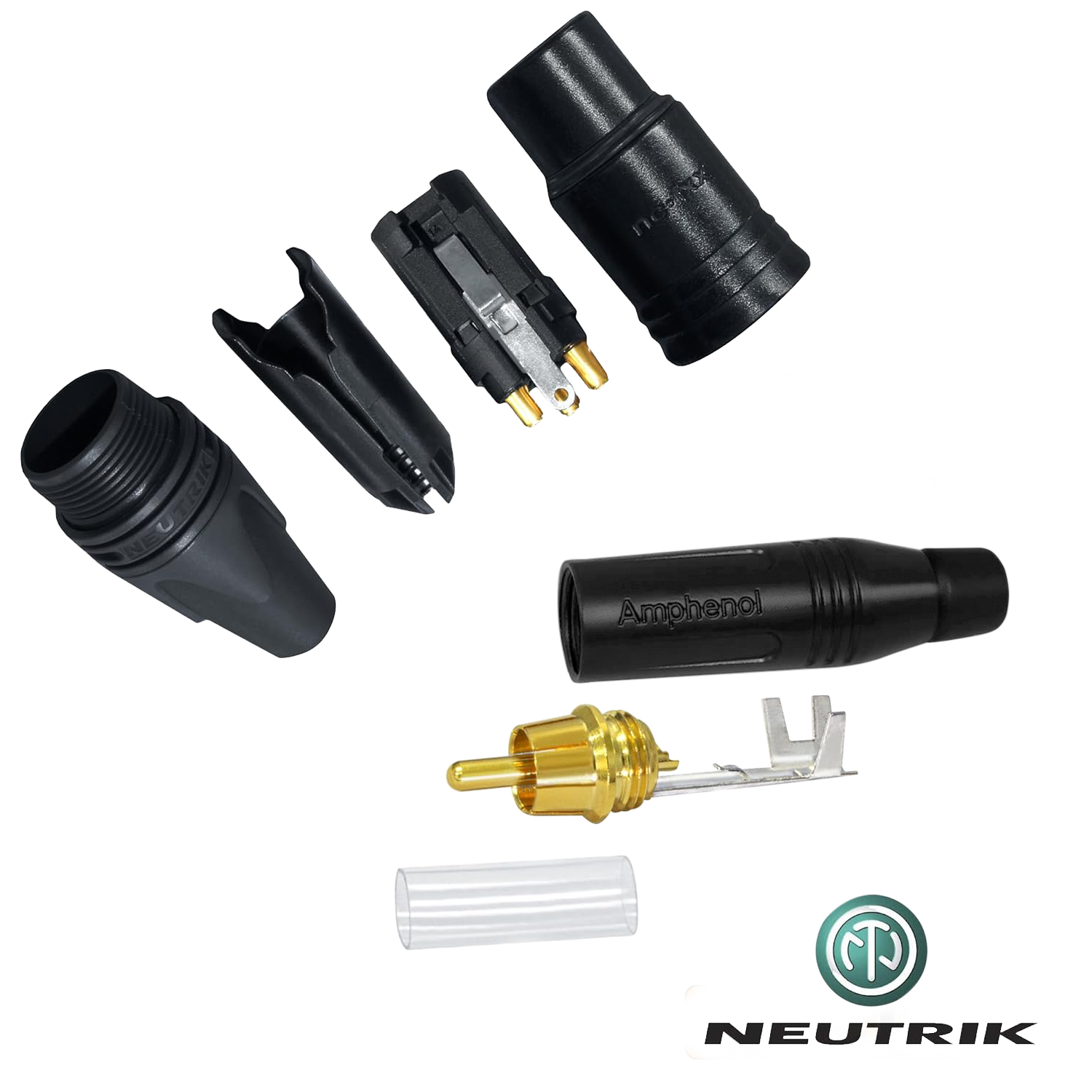 Amphenol ACPR black RCA connector breakdown
