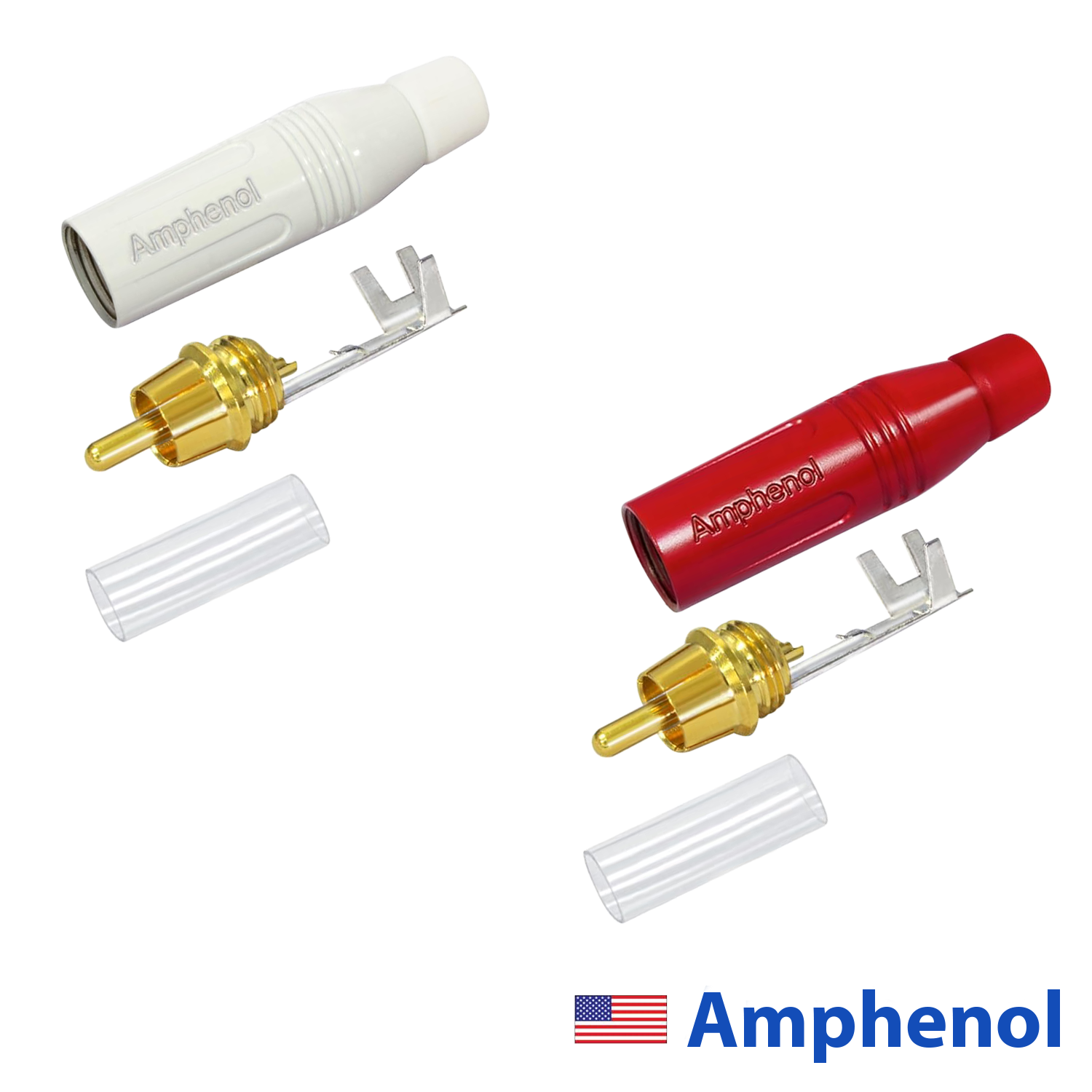 Amphenol ACPR-RED and ACPR-WHT connector parts