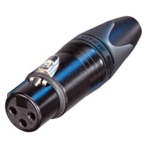 Neutrik Gold NC3FXX-B female XLR connector