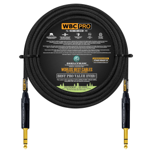 32 foot WBC Pro Quad cable with Neutrik Gold NP3X-B TRS connectors