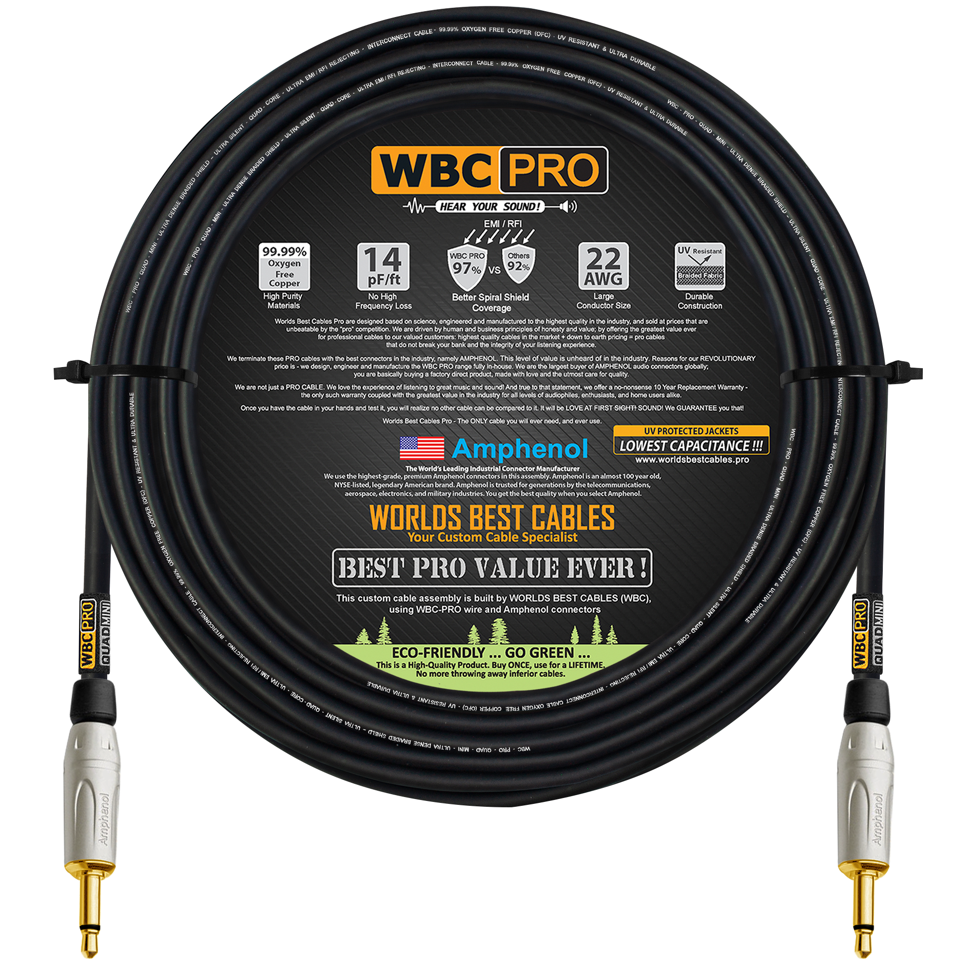 WBC-PRO-QUAD-MINI with Amphenol KM2P-AU TS connectors