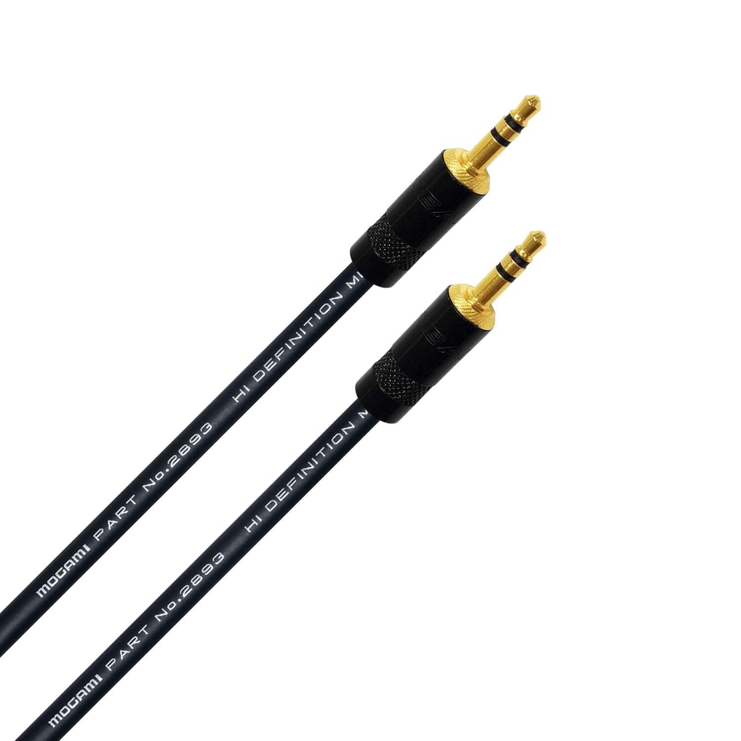 Mogami 2893 Wire and Rean RTP3C-B Mini TRS Gold Connectors